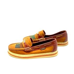 Carmax Womens Italian Style Multi Color Leather Loafer